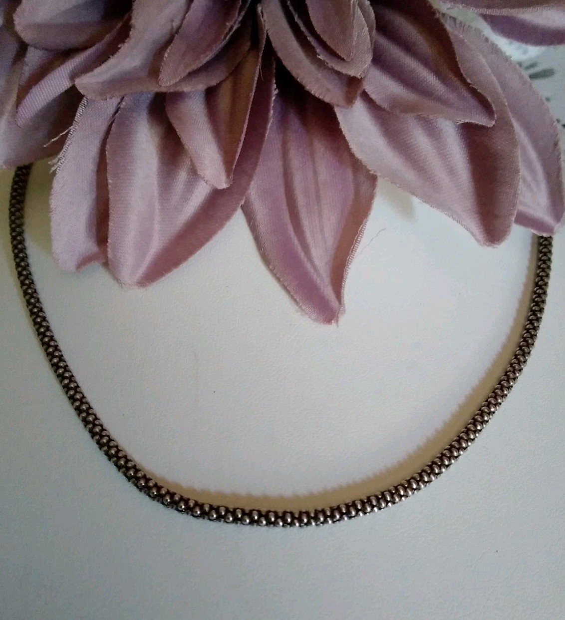 925 Sterling Silver Popcorn Textured 22.5″ Chain Necklace
