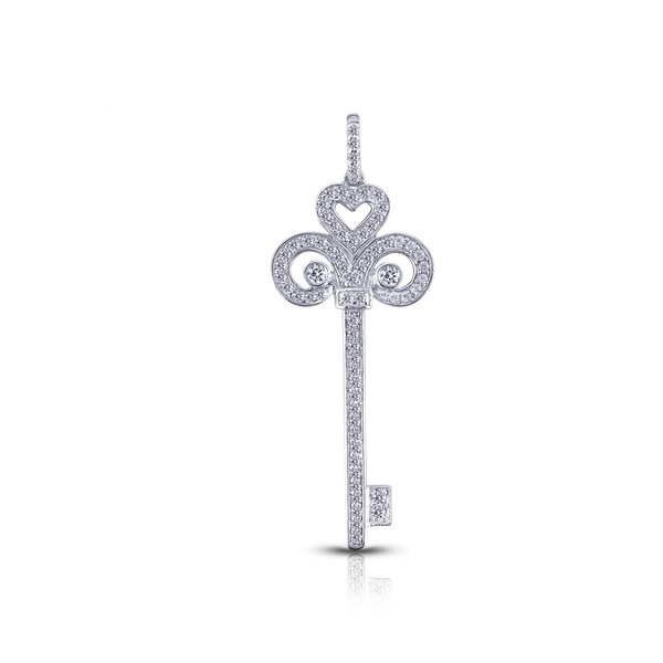 1.34ctw F VS1 Round Cut Natural Certified Diamonds White Gold Pendant + Chain