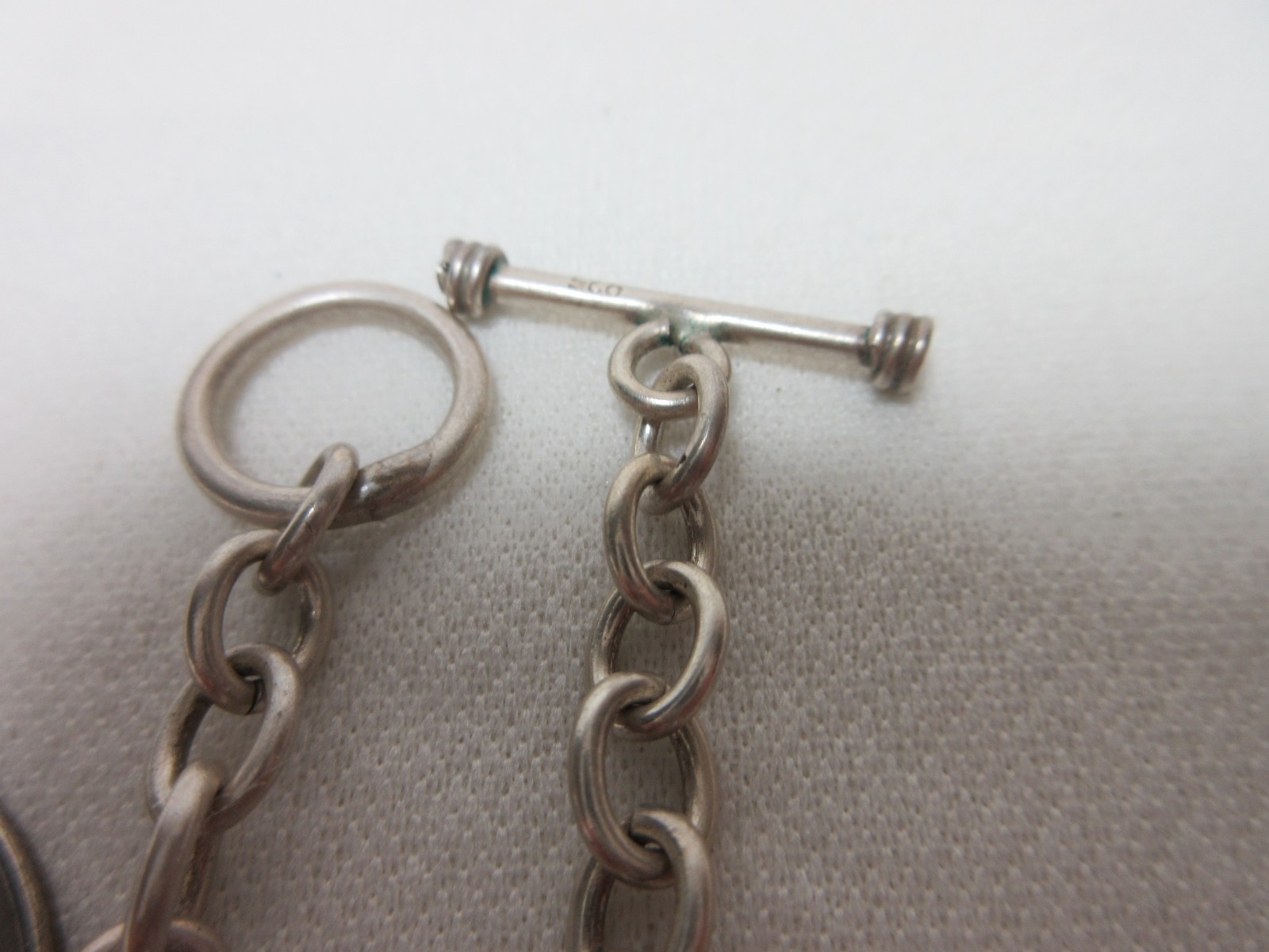 VINTAGE STERLING NECKLACE CHAIN TOGGLE #68