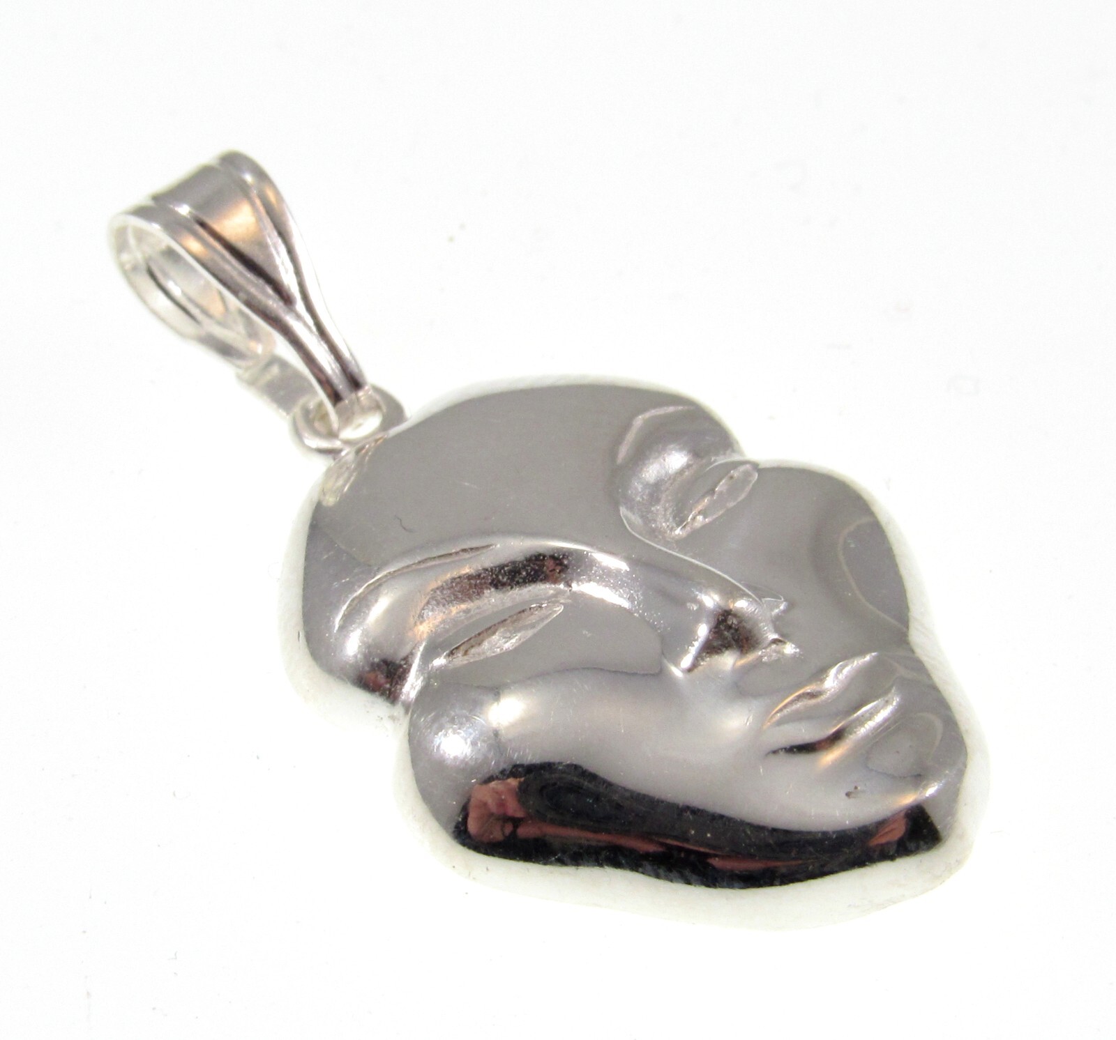 Handcrafted Solid 925 Sterling Silver Face Mask Pendant