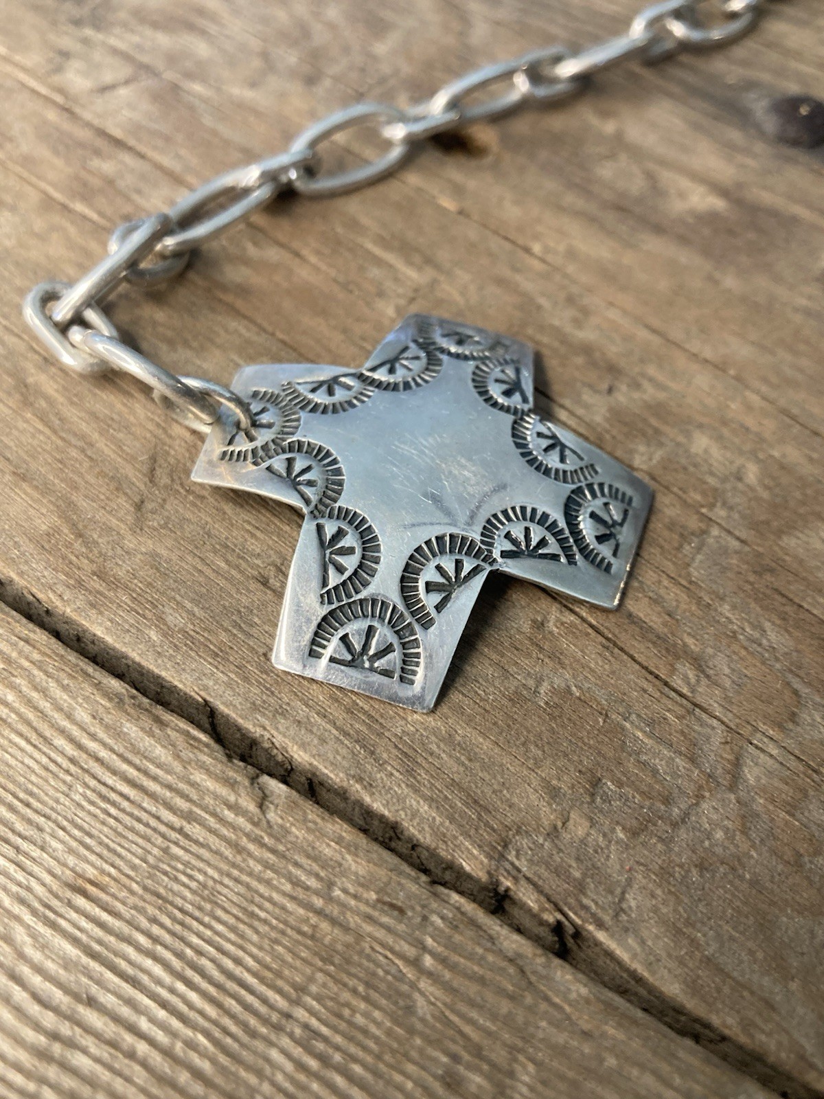 Vintage Silpada Sterling Silver Virtuosity Cross Toggle Necklace – 1.34Ounces