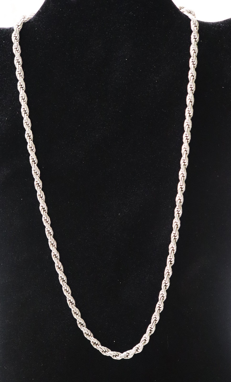 5mm Real 925 Sterling Silver 22″ Mens Twist 5mm Chain Necklace 40.9 Grams