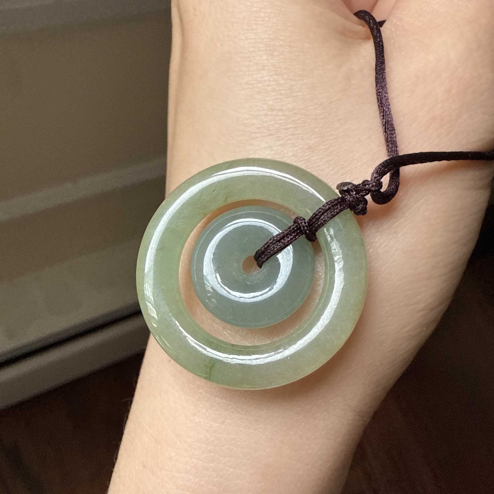 純天然翡翠A貨 untreated Myanmar Burma Grade A Jadeite Jade 老坑冰油果凍體平安扣子母扣 Certified