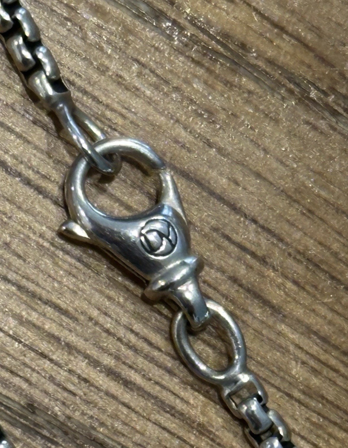 David Yurman 925 Sterling Silver 2.7mm Box Chain Necklace 22″