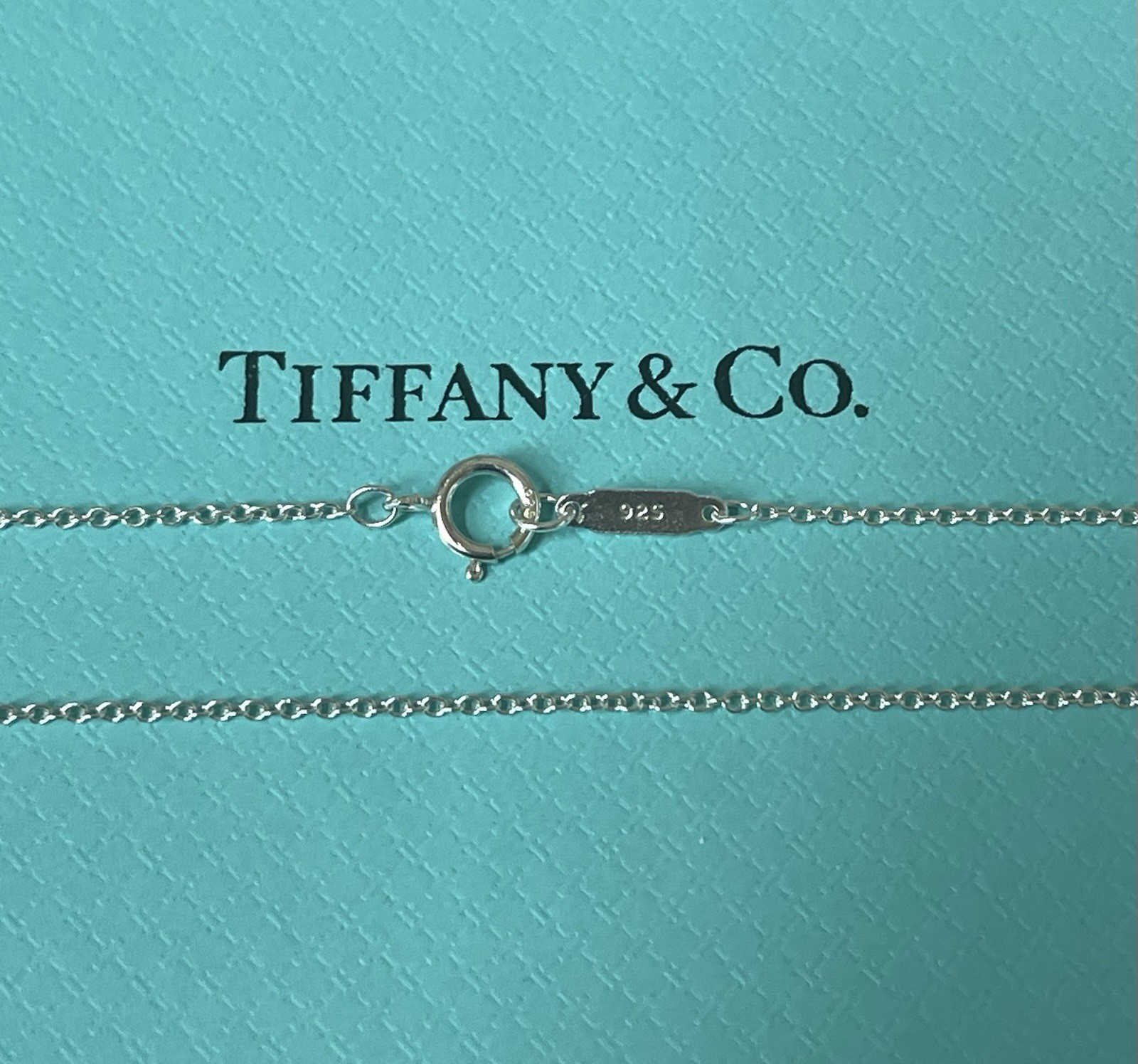 Tiffany & Co. 21” Sterling Silver .925 Round Link Chain Necklace 1.2 Grams