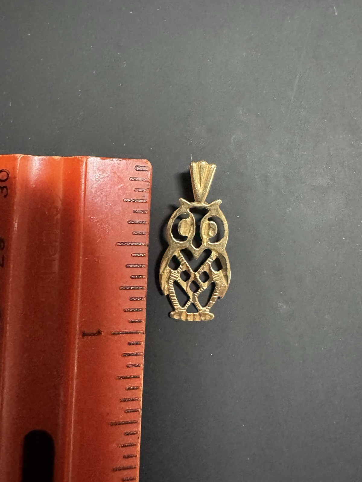 Owl 14k Gold Charm