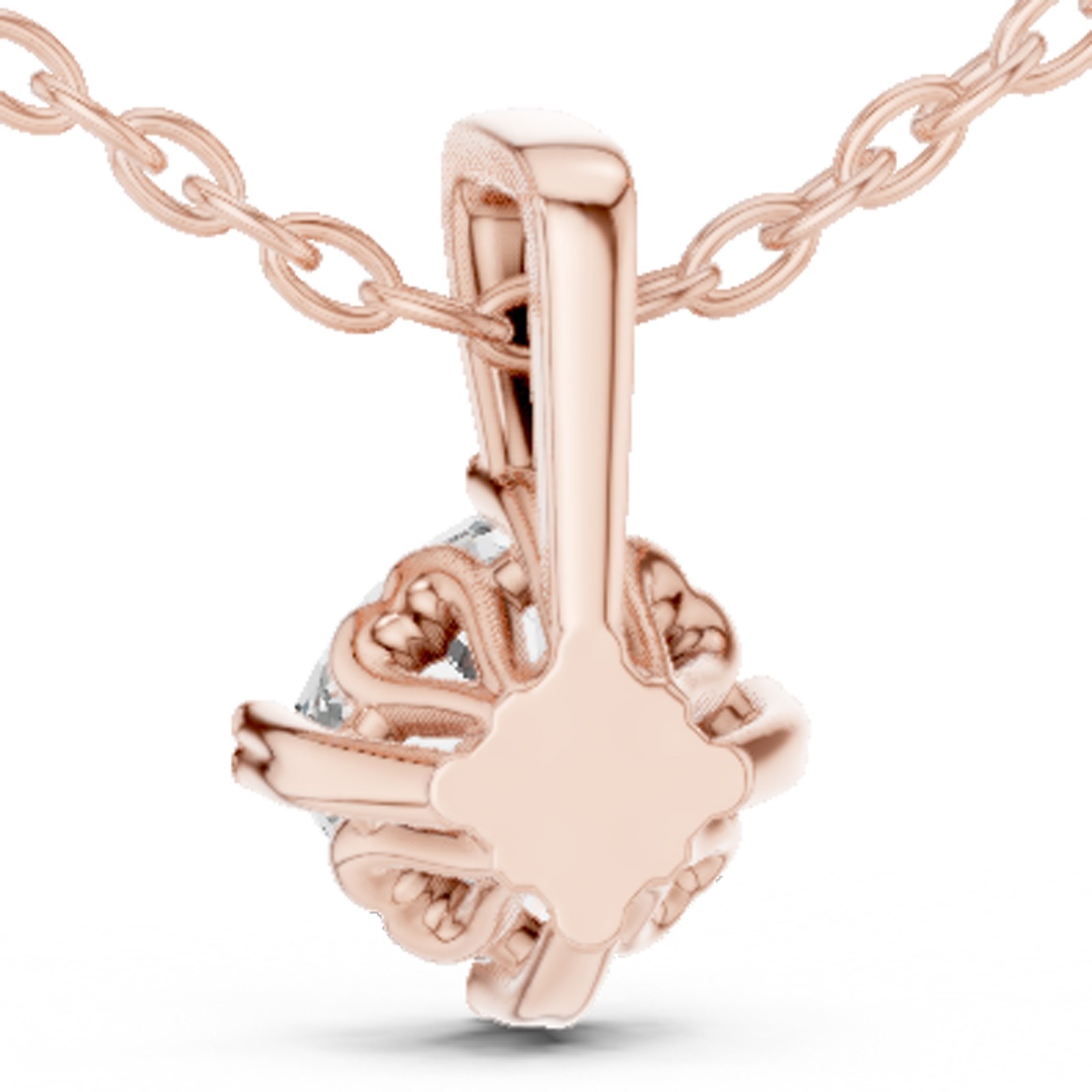 Certified VVS1 Lab Grown Diamond Elegance Anniversary Pendant 14K Gold Over