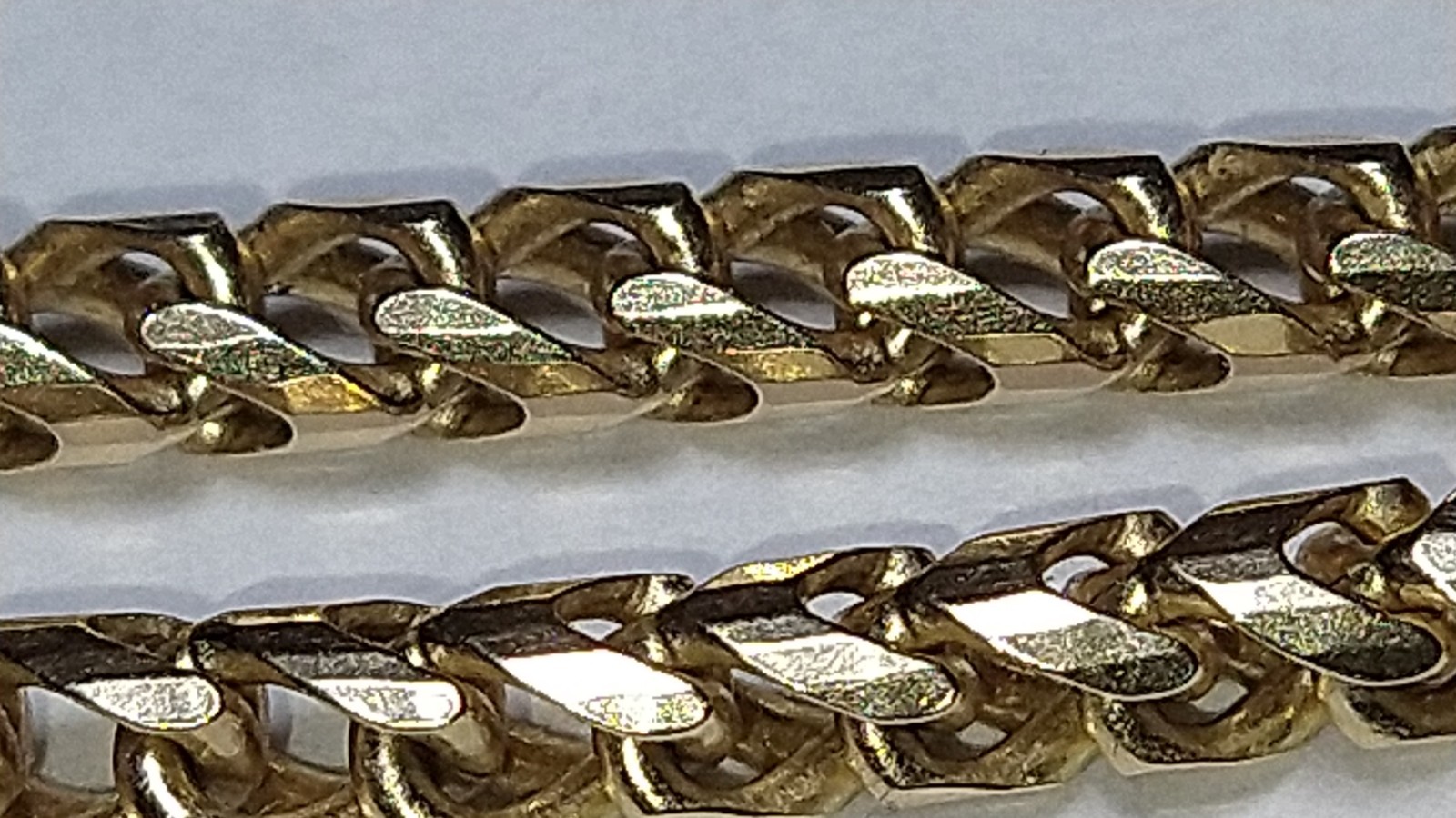 Solid 14k gold 3.4mm diamond-cut Italian franco chain 23.25 grams – 18″