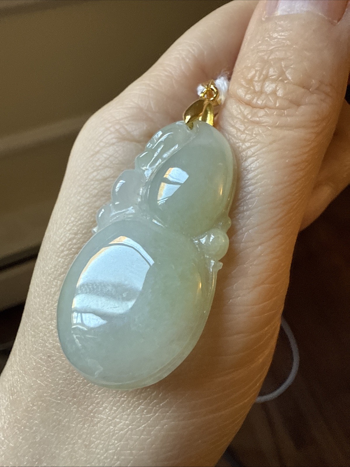 翡翠A貨 untreated Burma Myanmar Grade A Jadeite Jade 老坑超水润好料子葫芦 Certified