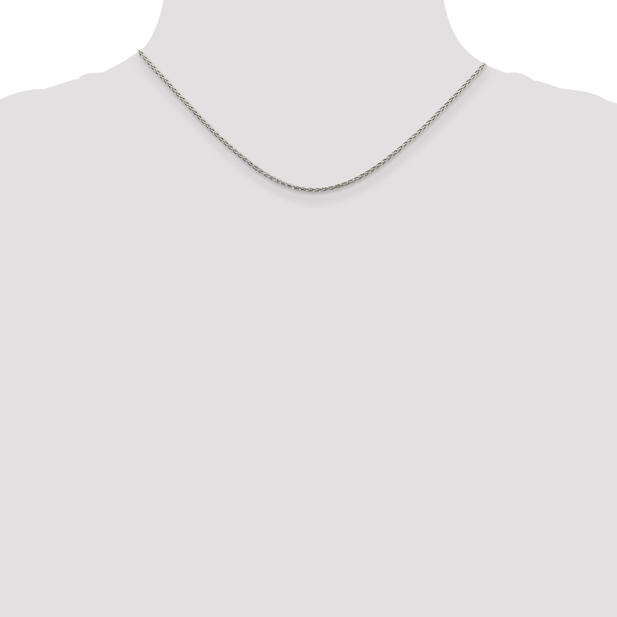 Sterling Silver D/C Spiga Chain 16″, 18″, 20″, 22″, 24″, 26″, 28″, 30″ Lengths