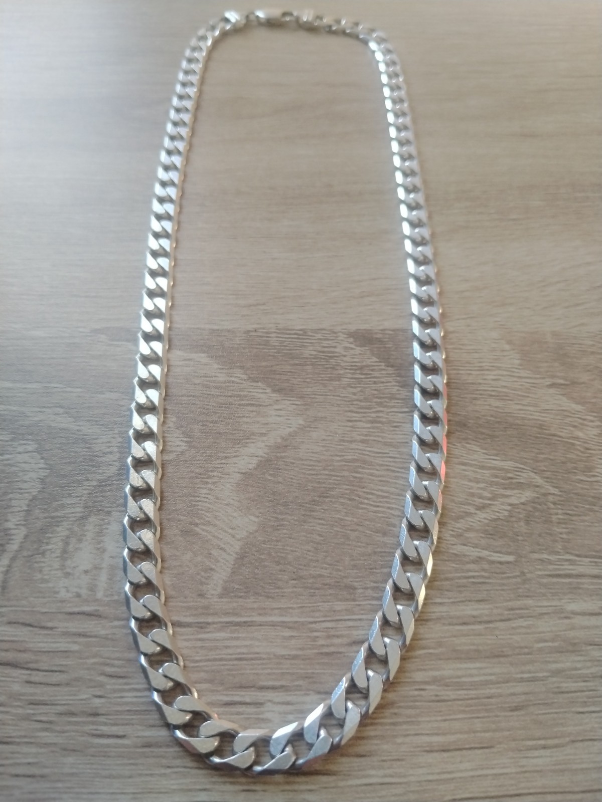 20 inch 925 MENS STERLING SILVER 49.7g 20.5 CURB LINK CHAIN Necklace 52cm cuban