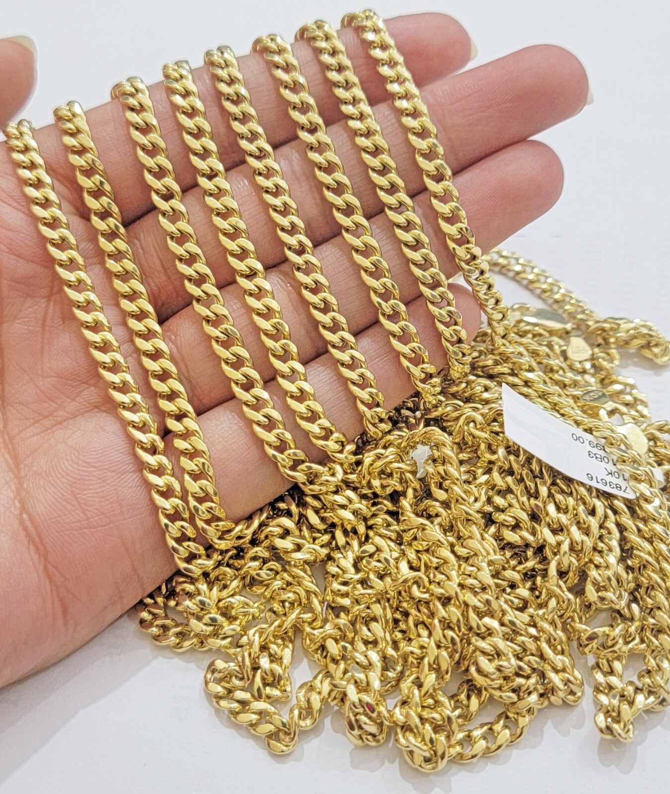 10k Yellow Gold Miami Cuban chain 5mm Necklace 24″ Inch Strong 10KT Real Gold