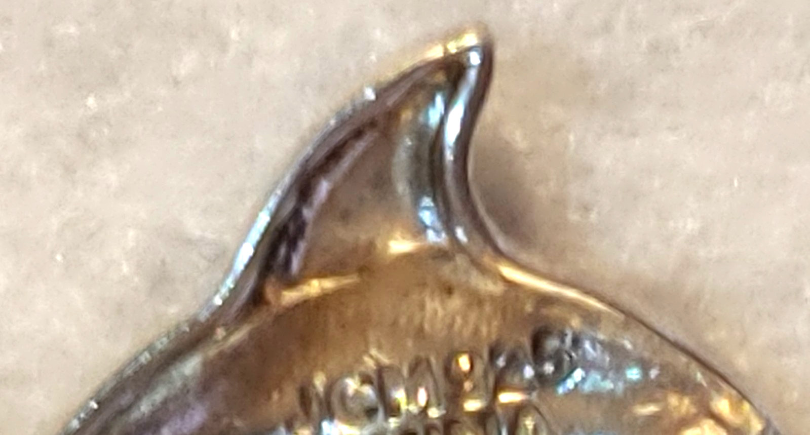 VTG-Signed JCM-5/8 in x 7/8 in Necklace Pendant-925 STERLING SILVER-Pendant Only