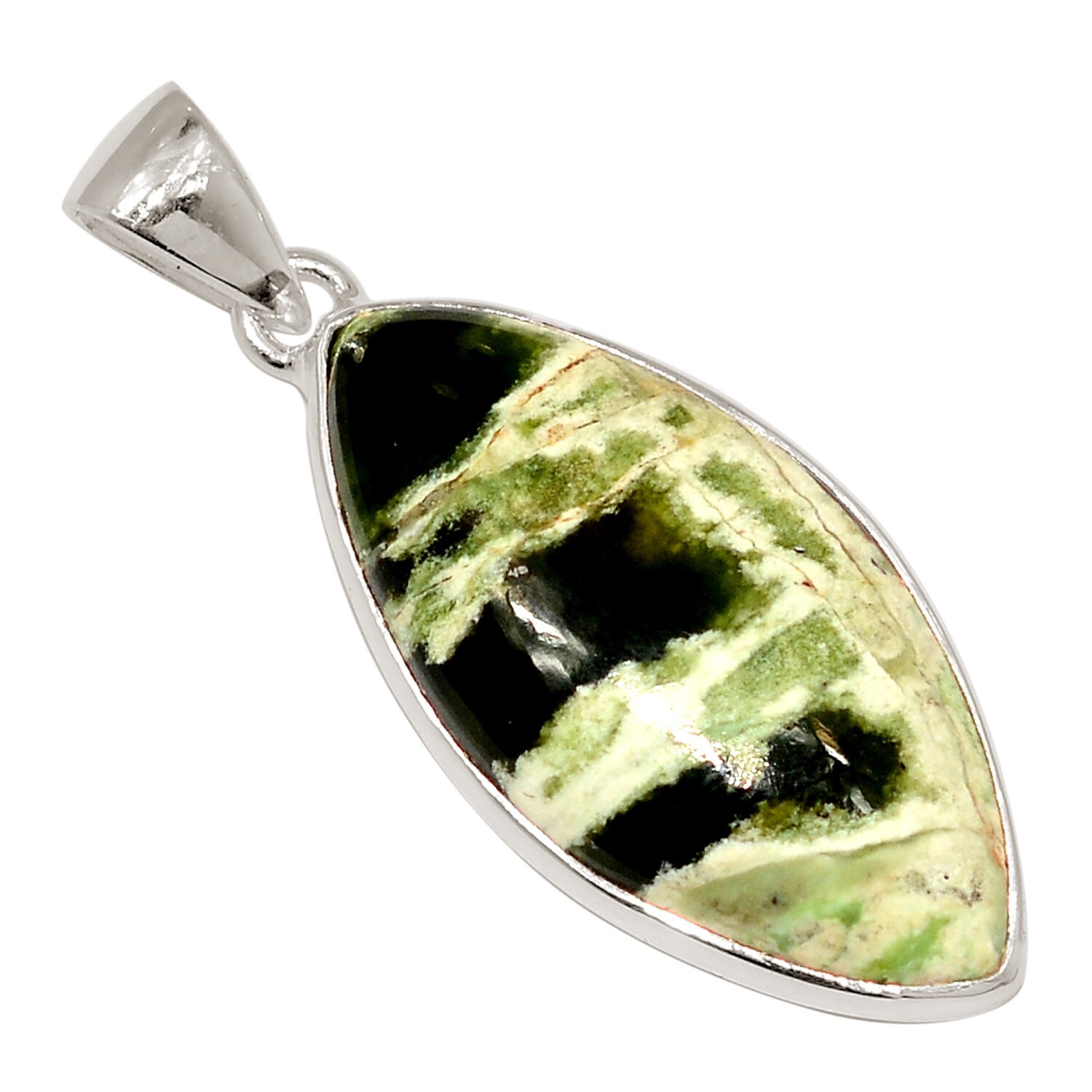 Natural Chrome Chalcedony – Australia 925 Silver Pendant Jewelry ALLP-29870