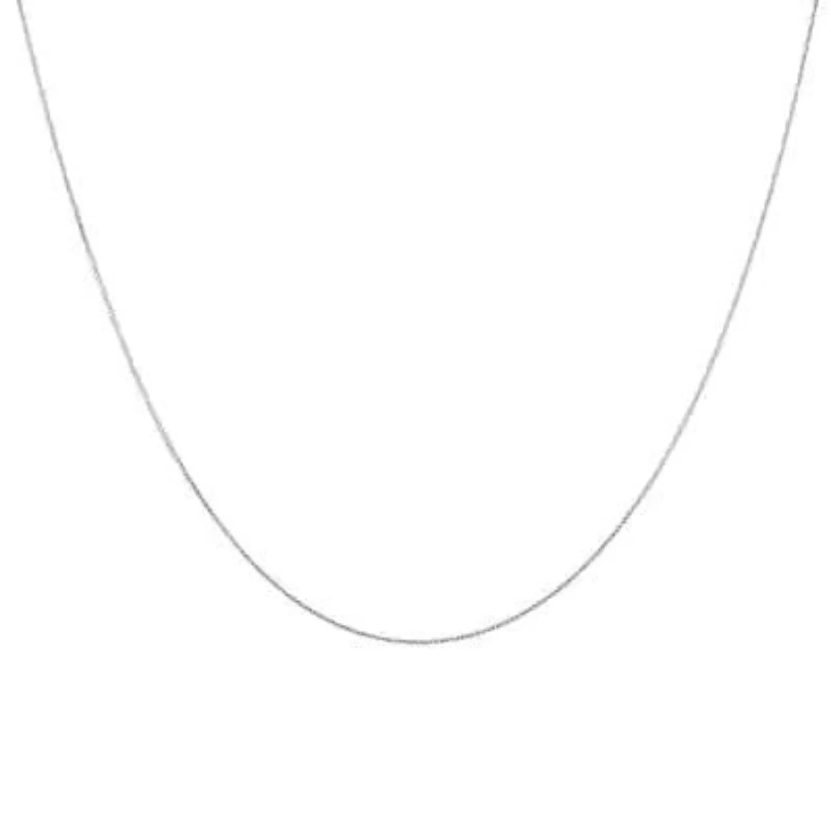 14K White Gold 18″ Box Chain 0.9grms