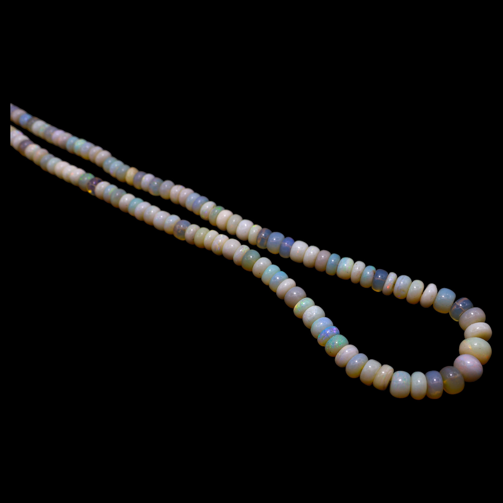 Smooth 5X9 MM Fire Opal Beaded Not Applicable Rondelle Artisan Necklace Jewelry