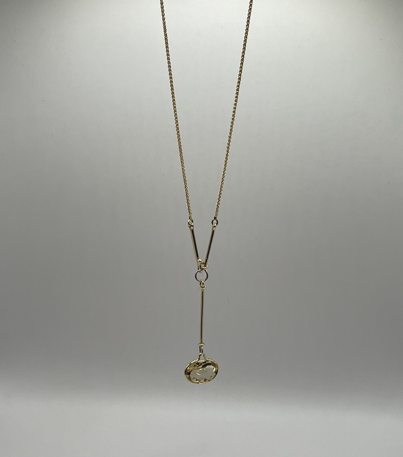 Georg Jensen 18ct Yellow Gold Citrine Savannah Pendant Vivianna Torun