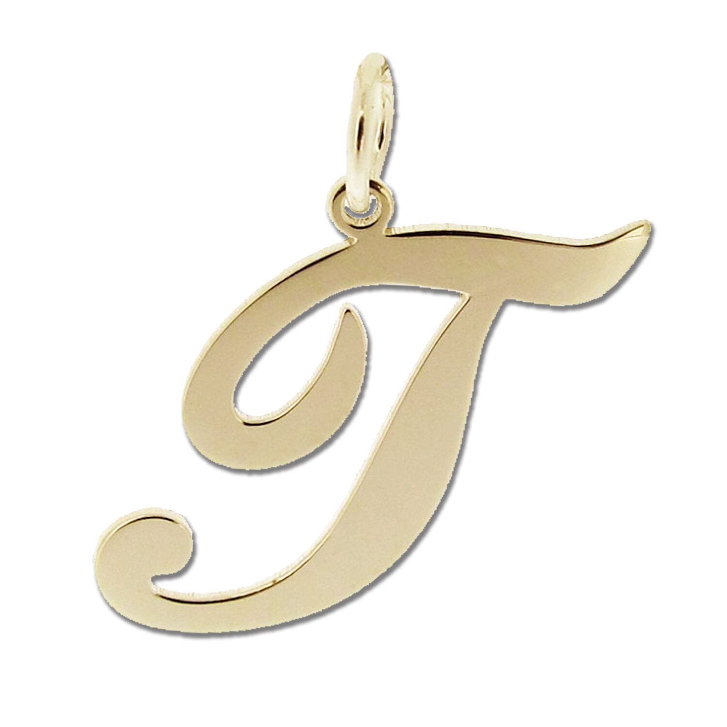 9ct Gold Plated Any Initial Letter Name Pendant Charm Necklace & Chain Option