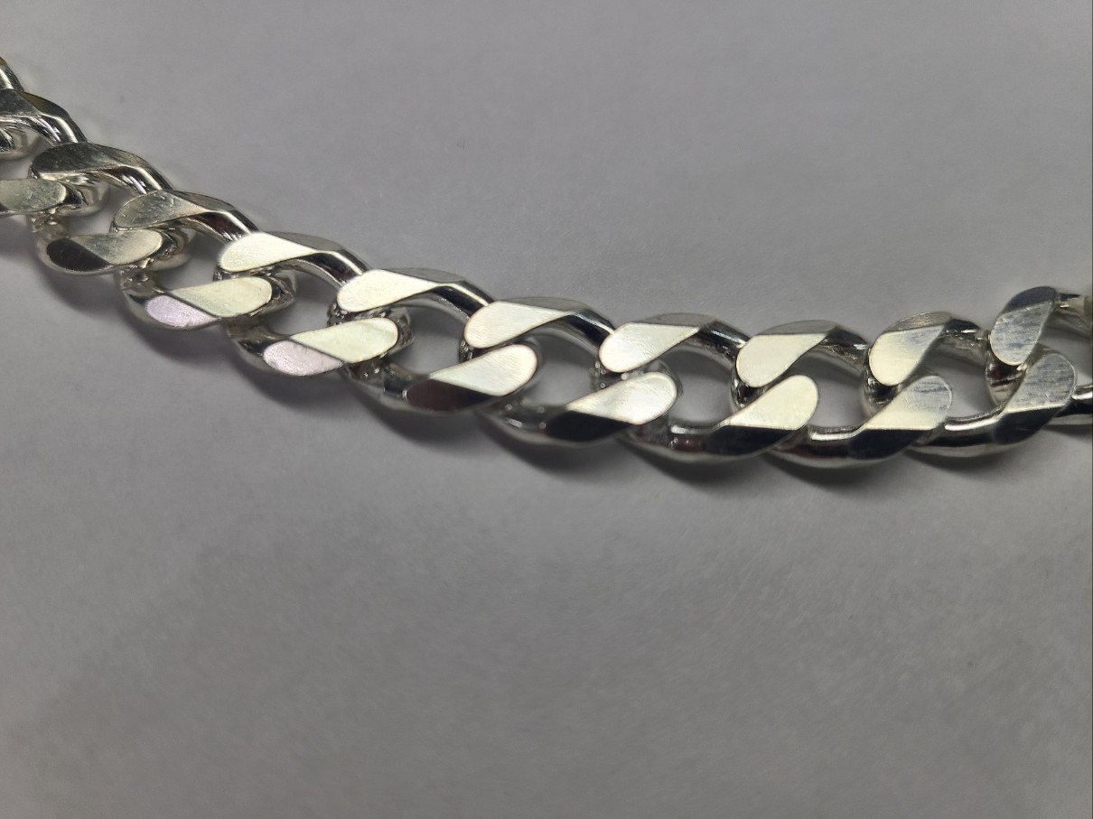 .925 Sterling Silver Cuban Link Chain Necklace 1.5mm ~15mm Men Women 16″~40″