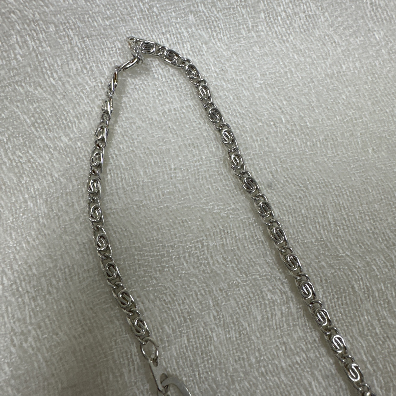 925 Silver Plated Diamond Cut Rope Chain Necklace Red Pendant
