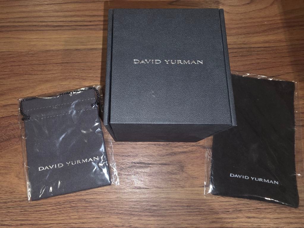 David Yurman Sterling Silver Helios Cross Pendant Amulet with Black Diamonds