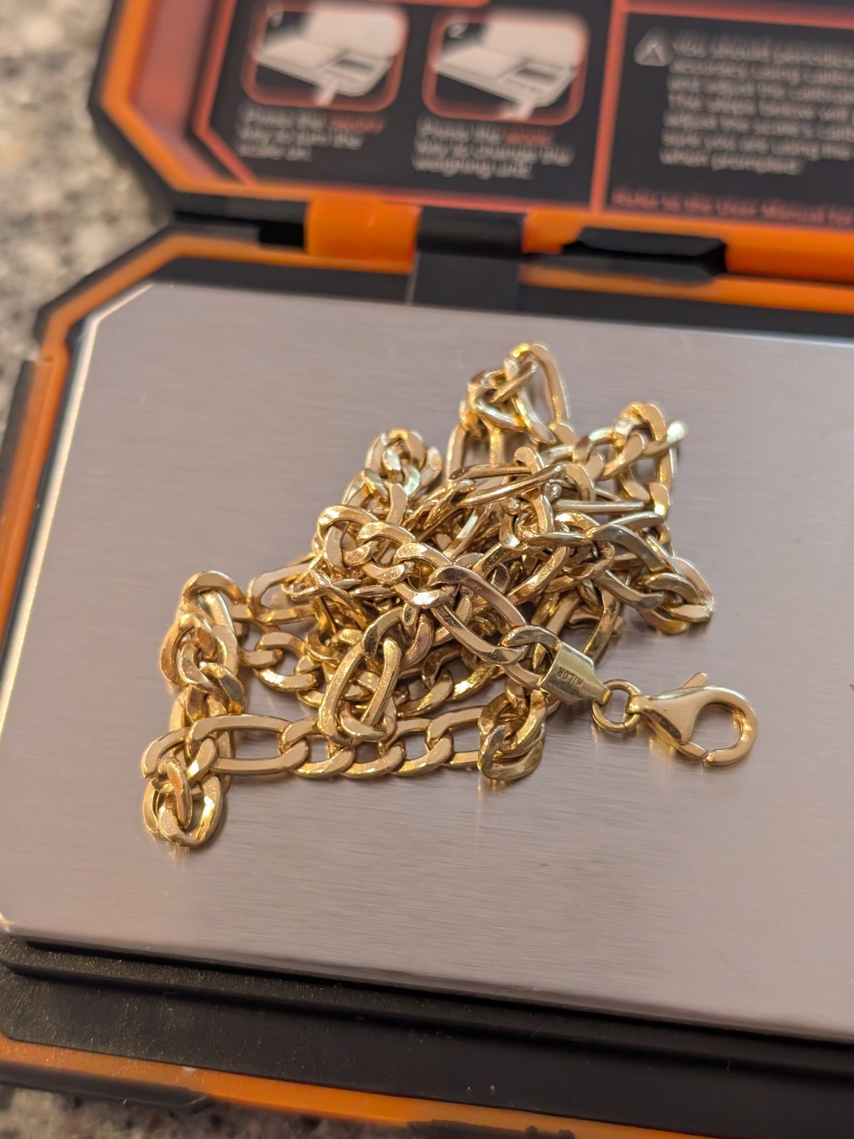 14k Gold Made In Italy Milor 20″ Linked Necklace 9.23 Grams – Scrap Or Wear