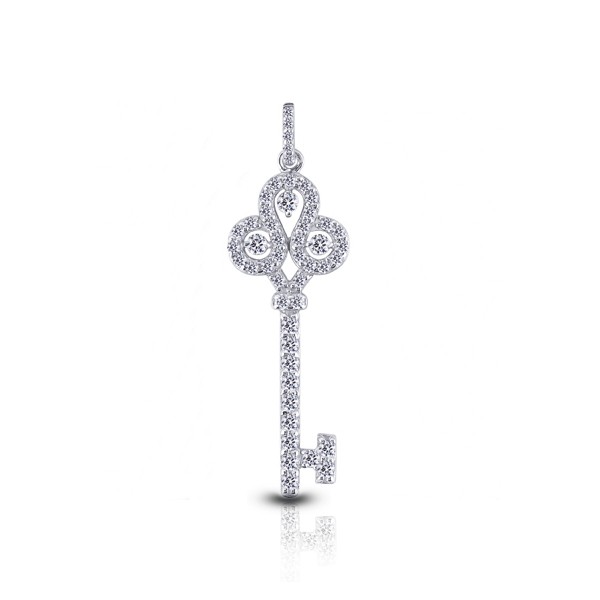 0.57ctw E VS1 Round Brilliant Earth Mined Certified Diamonds White Gold Pendant