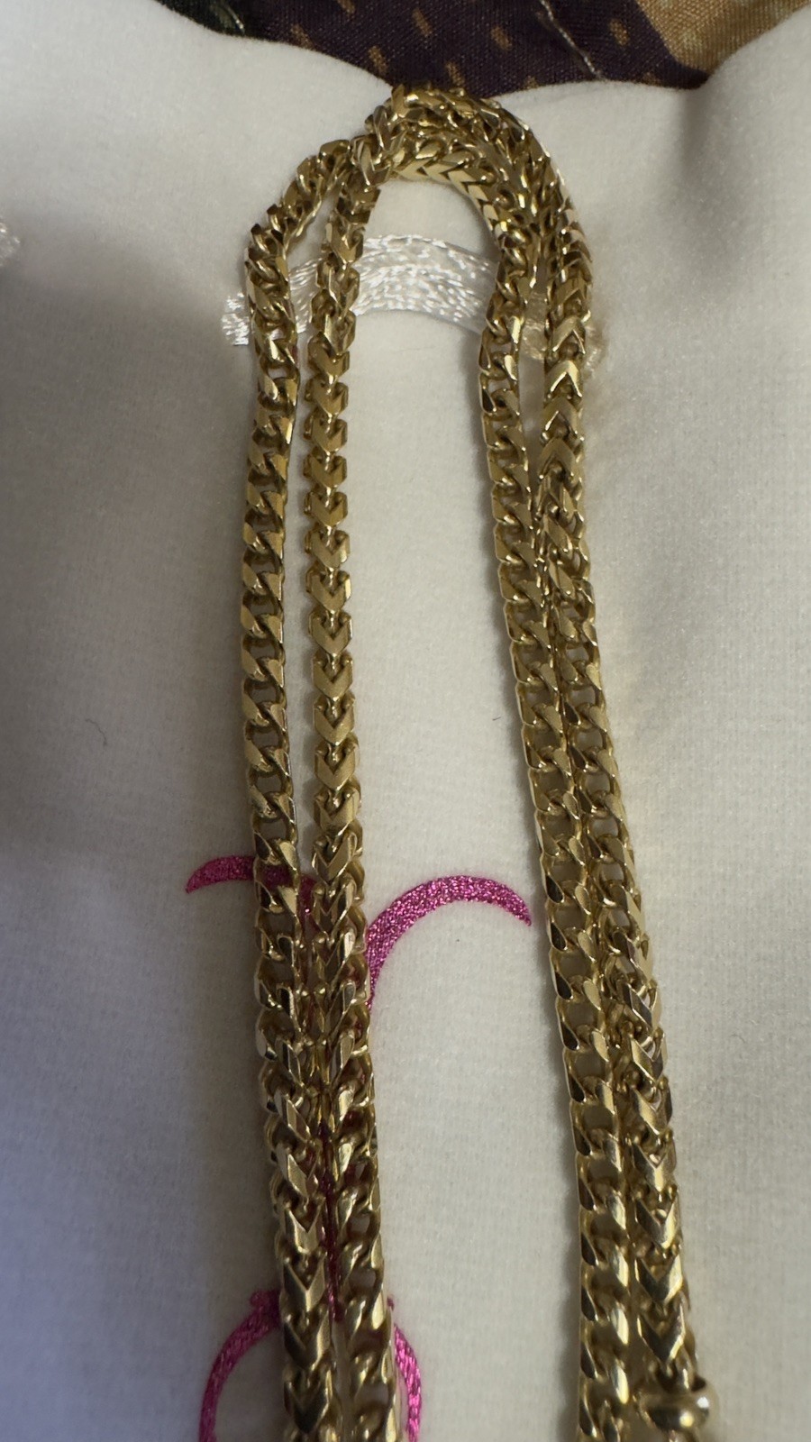 14k Solid Gold Chain Franco 3mm Jacoje 26.2 Grams