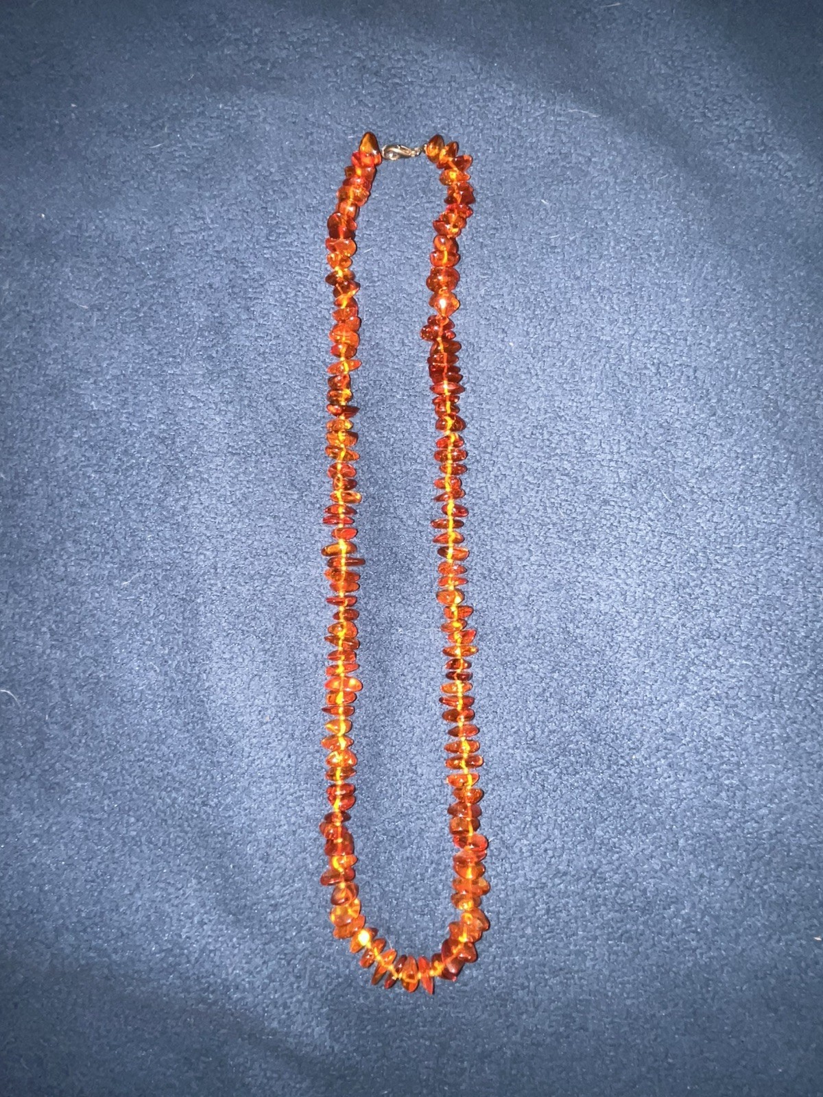 Genuine Baltic Amber Necklace Large Pieces 24” Long Beautiful & Colorful