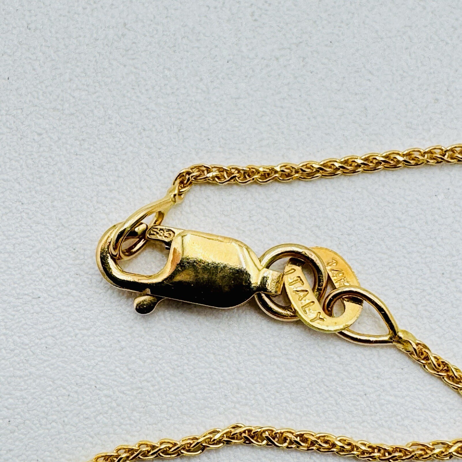 Milros Italian 14K Yellow Gold Heart Pendant Necklace 16” Long 3.4 grams