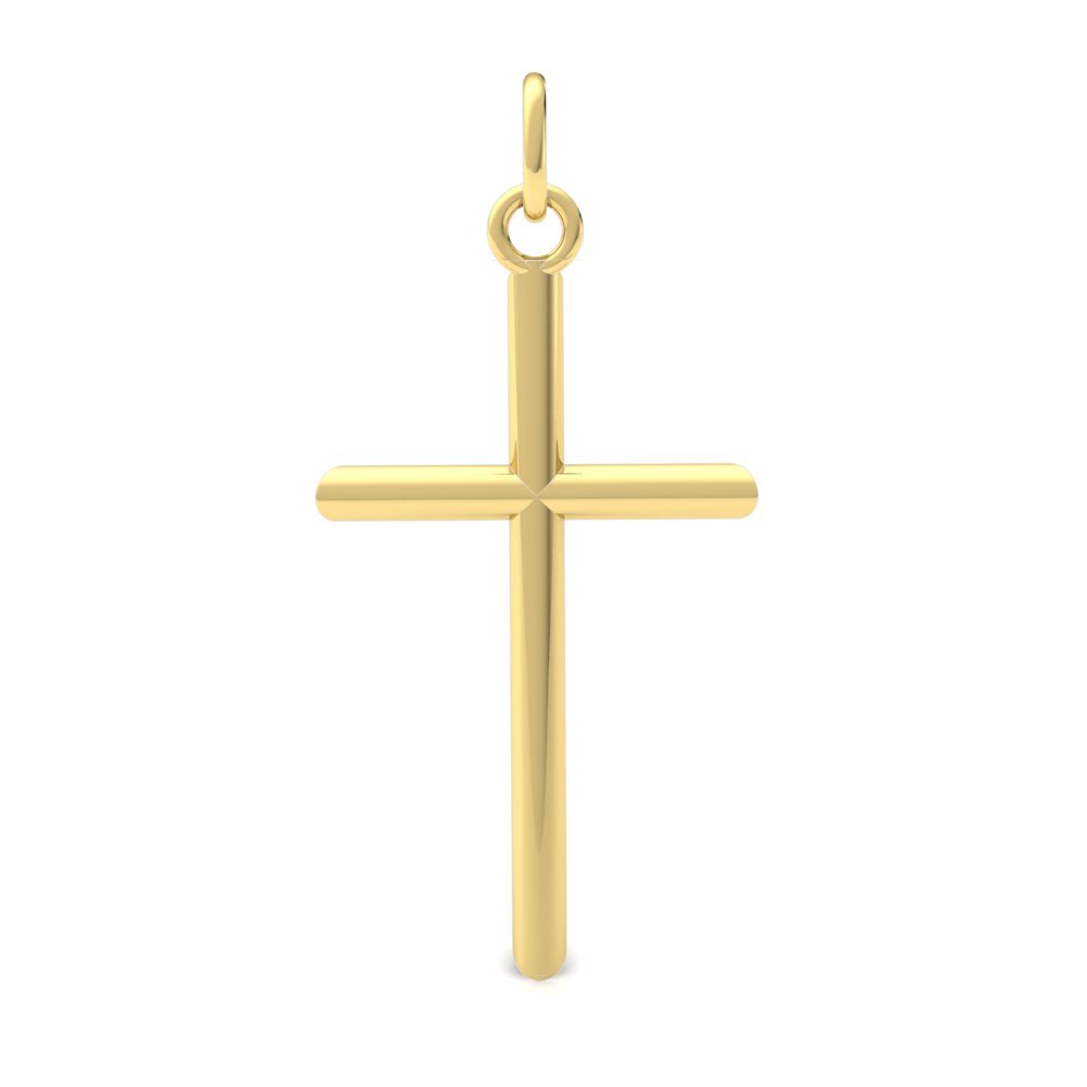 14k Gold Religious Pendant Gift For Him Her Solid 10k 18k Cross