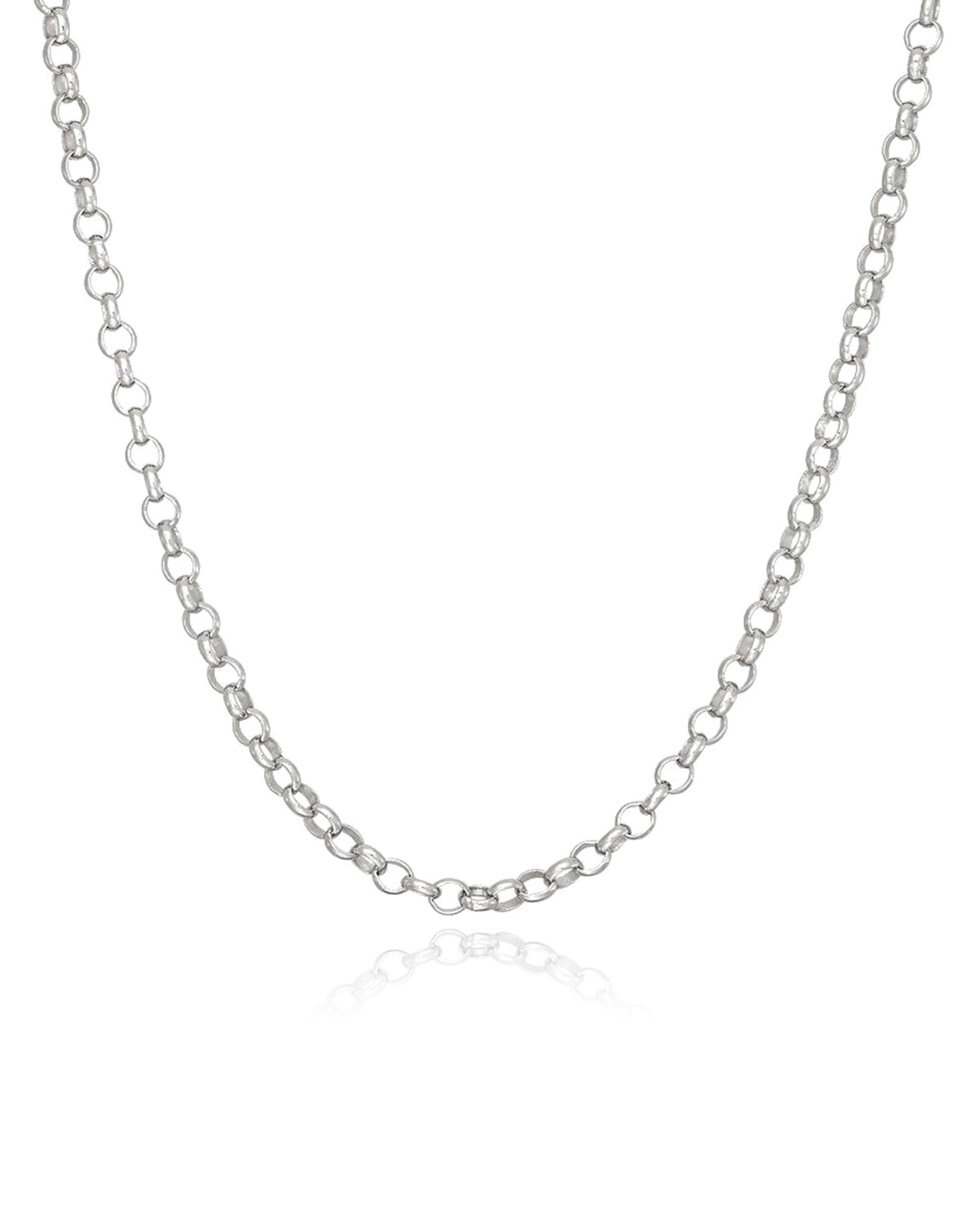 2.1mm Rolo Chain Necklace – 925 Sterling Silver – 030 16″ – 24″