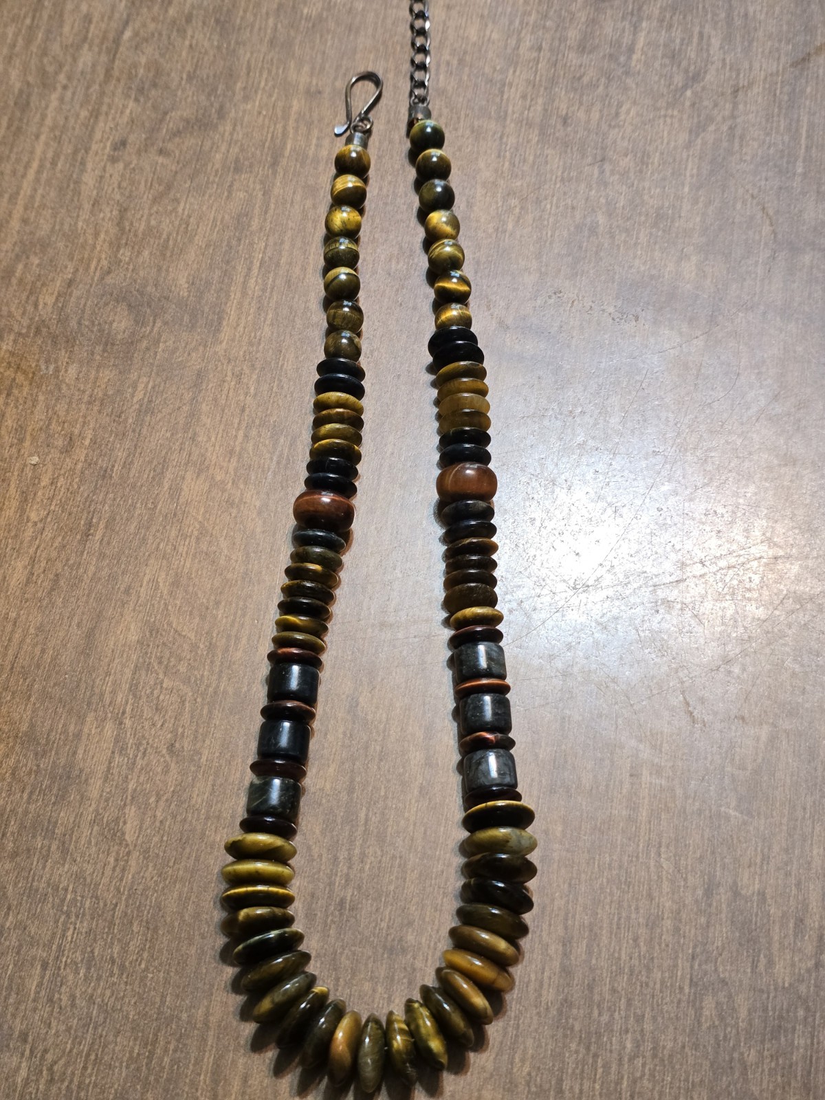 Jay King DTR Tiger Eye Gemstone Necklace Graduated….copper Clasp