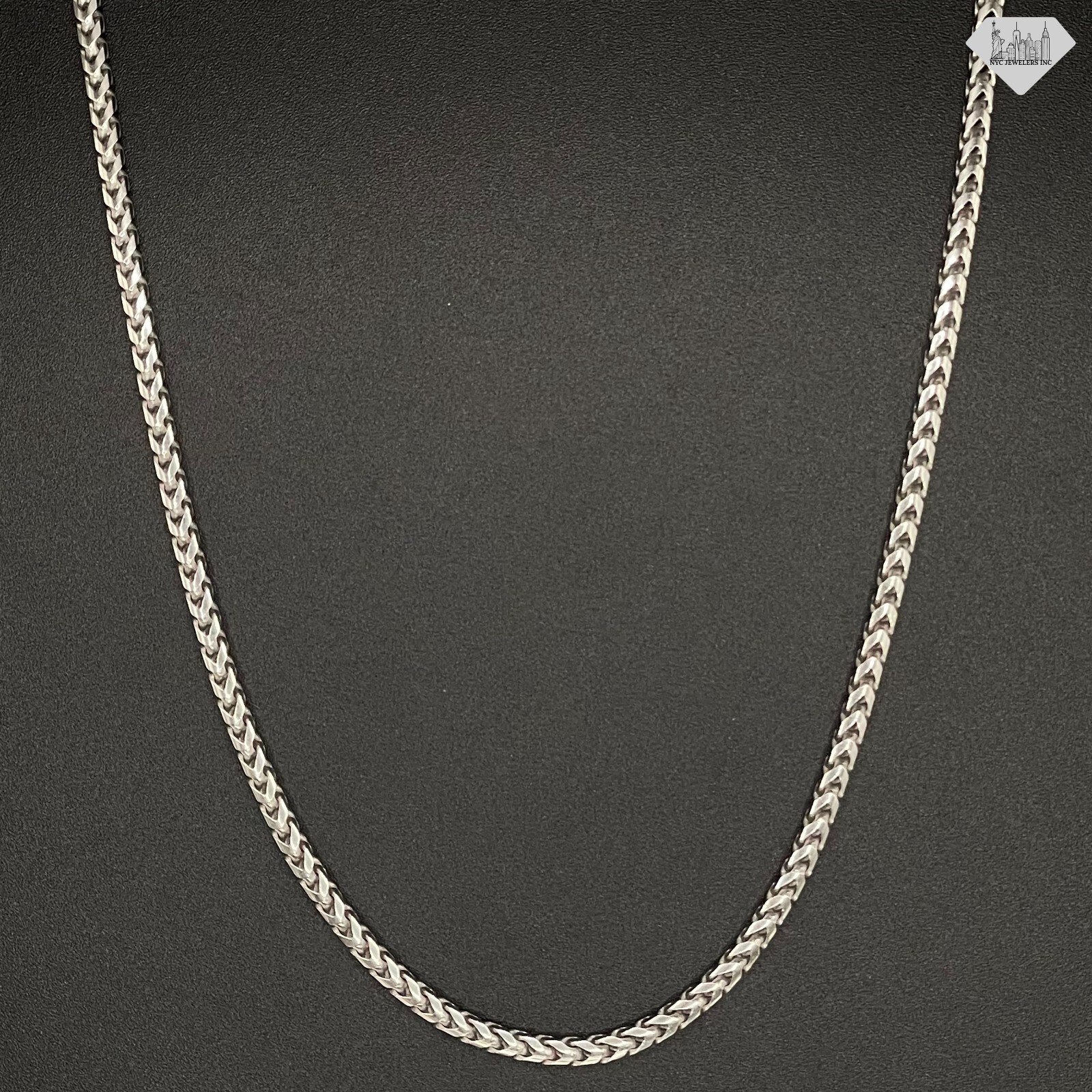925 Sterling Silver Franco Link Chain Necklace 2.5mm Italian Made Unisex