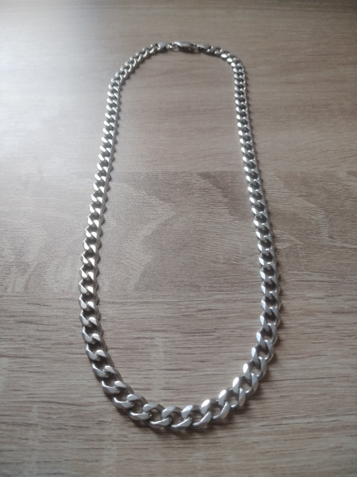 CC 925 Sterling Silver HEAVY 21 inch 53сm 7mm Cuban curb link Chain 48g