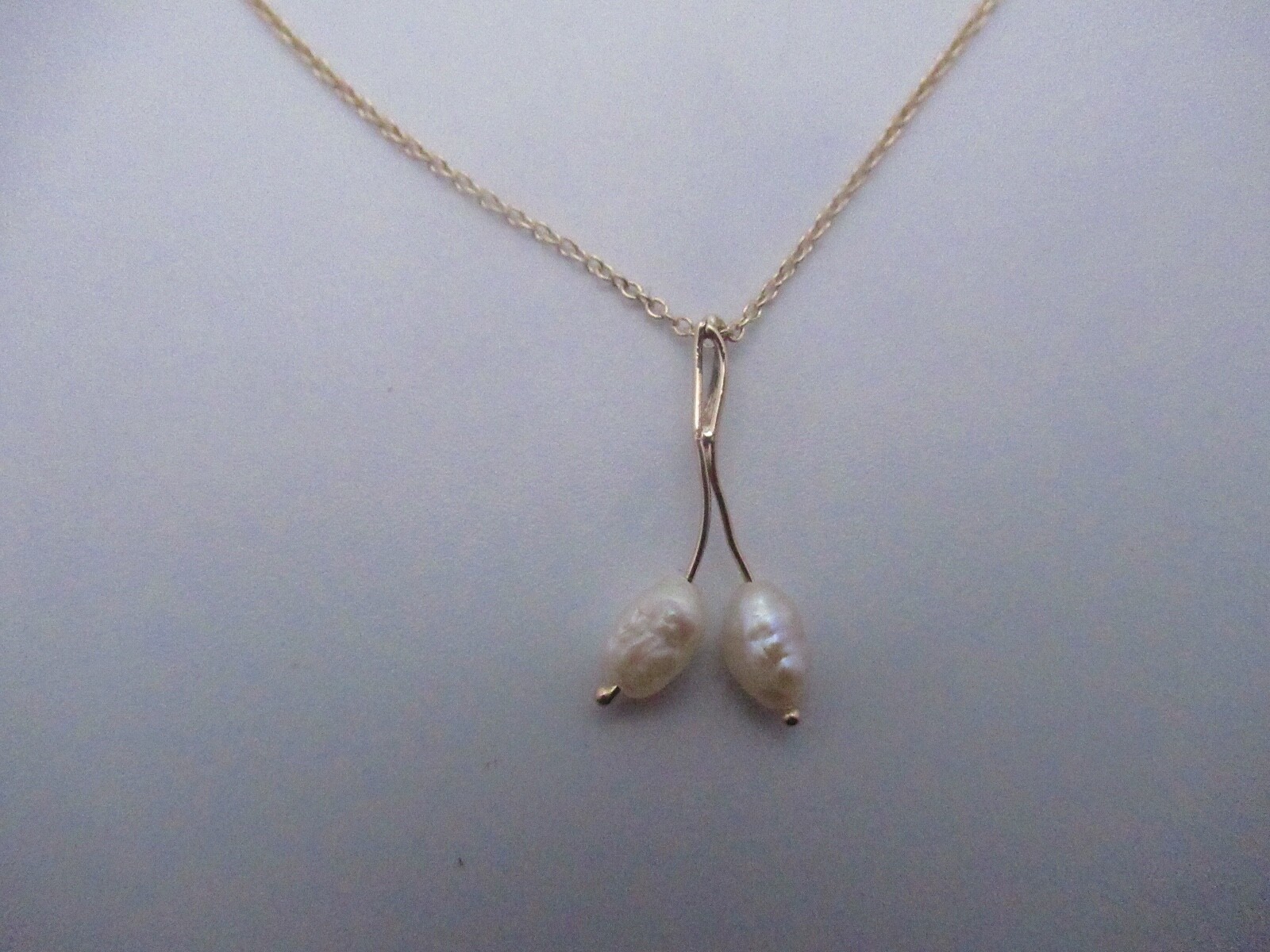 Handmade 14Kt. Yellow Gold Fresh Water Pendant