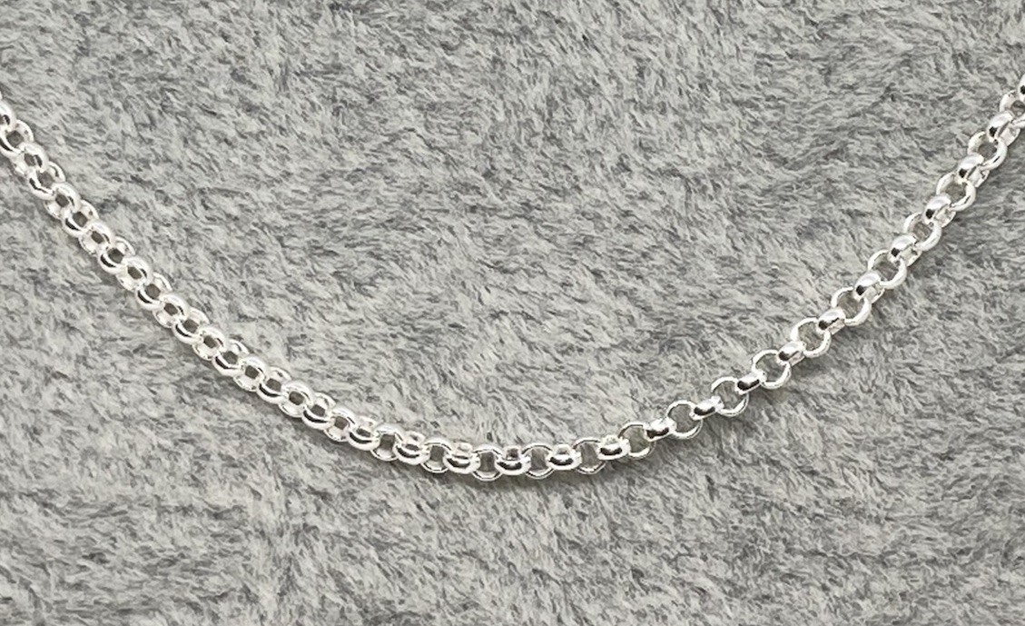 17.5 Inch Sterling Silver Belcher Chain 4grams