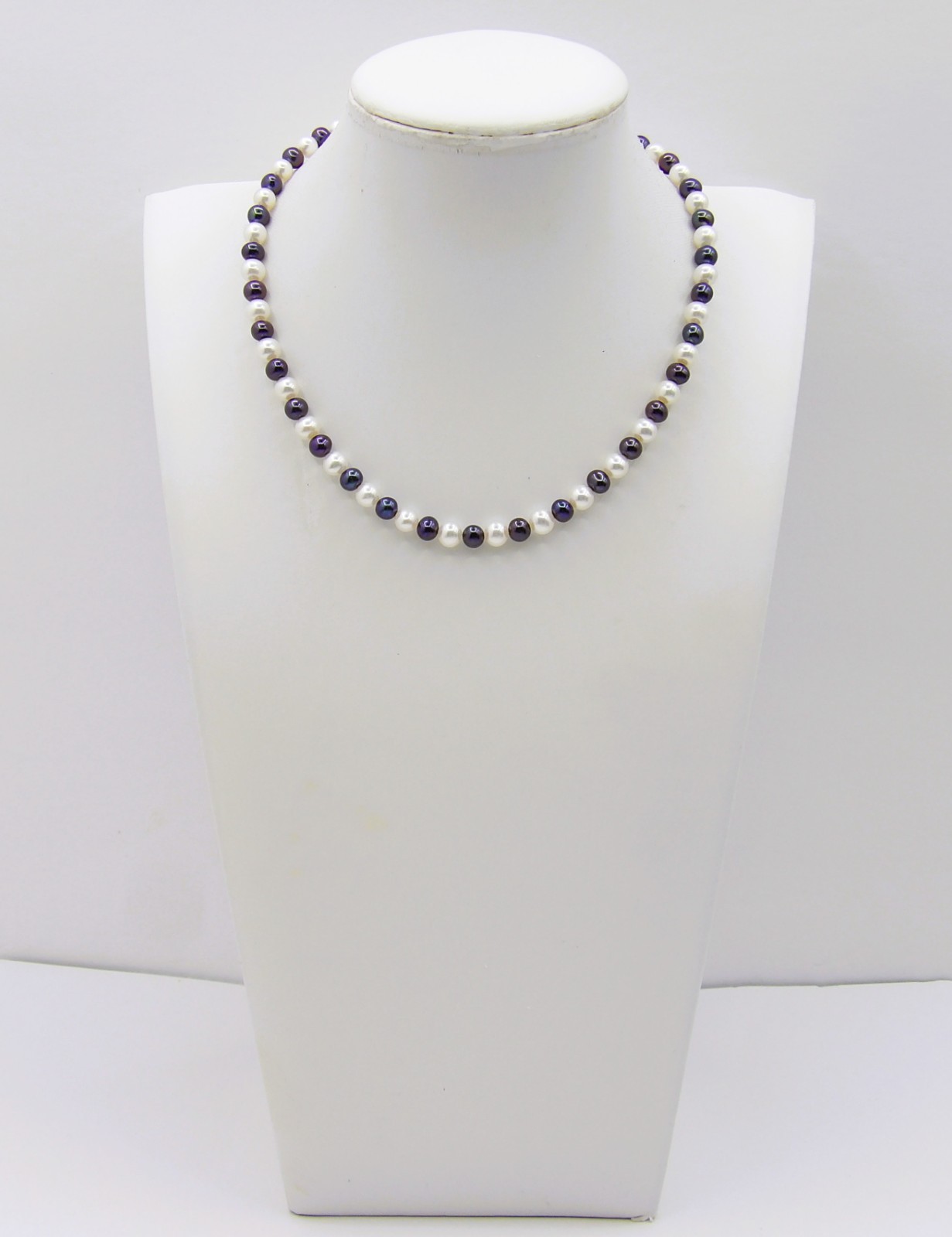 14 inches long Dainty Peacock & White Pearl Necklace for Kids & Teens NK902-B