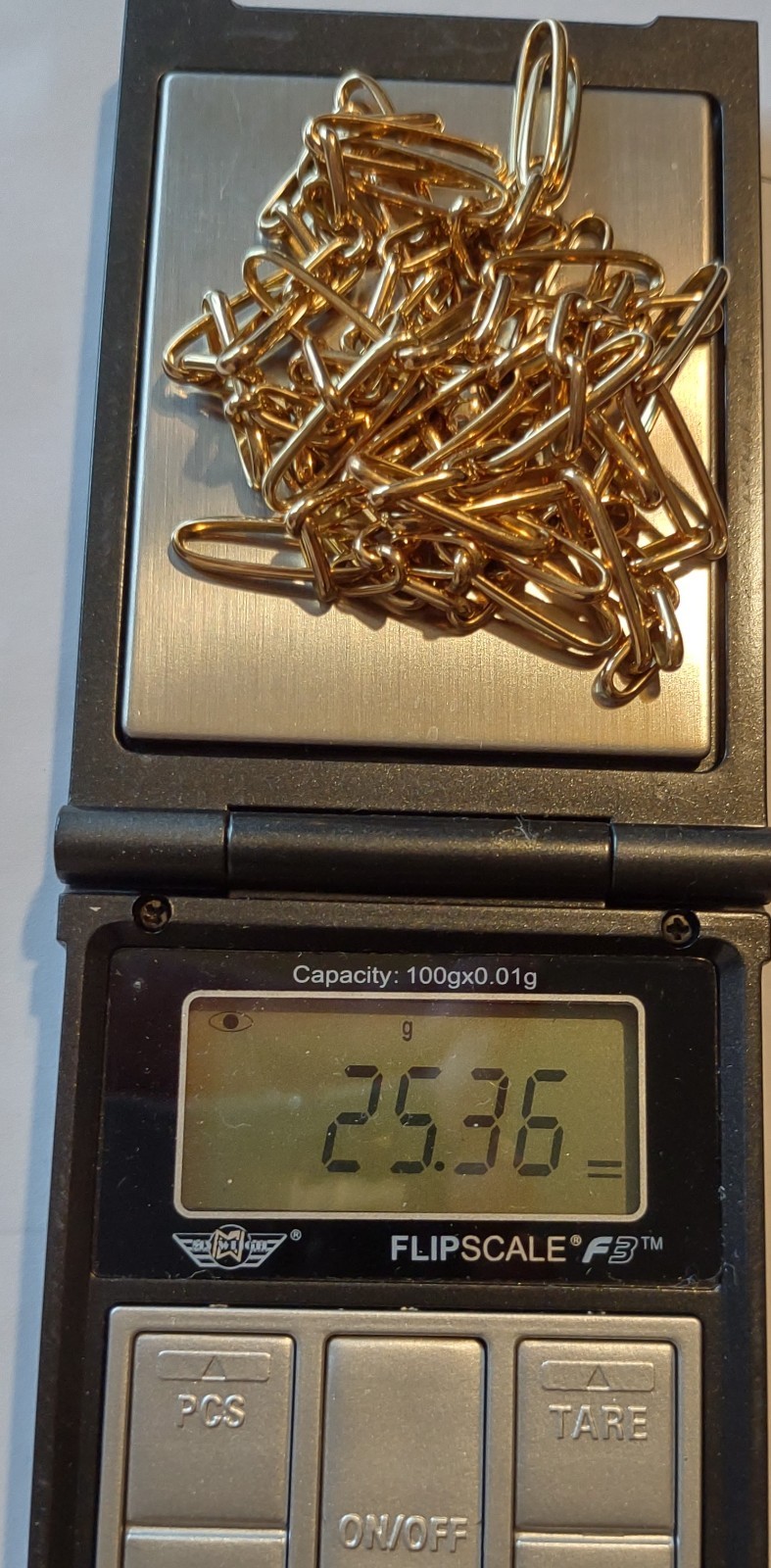 18K Solid Italian Yellow gold Chain cable Necklace 34″ Blue Nile $11,050. Retail