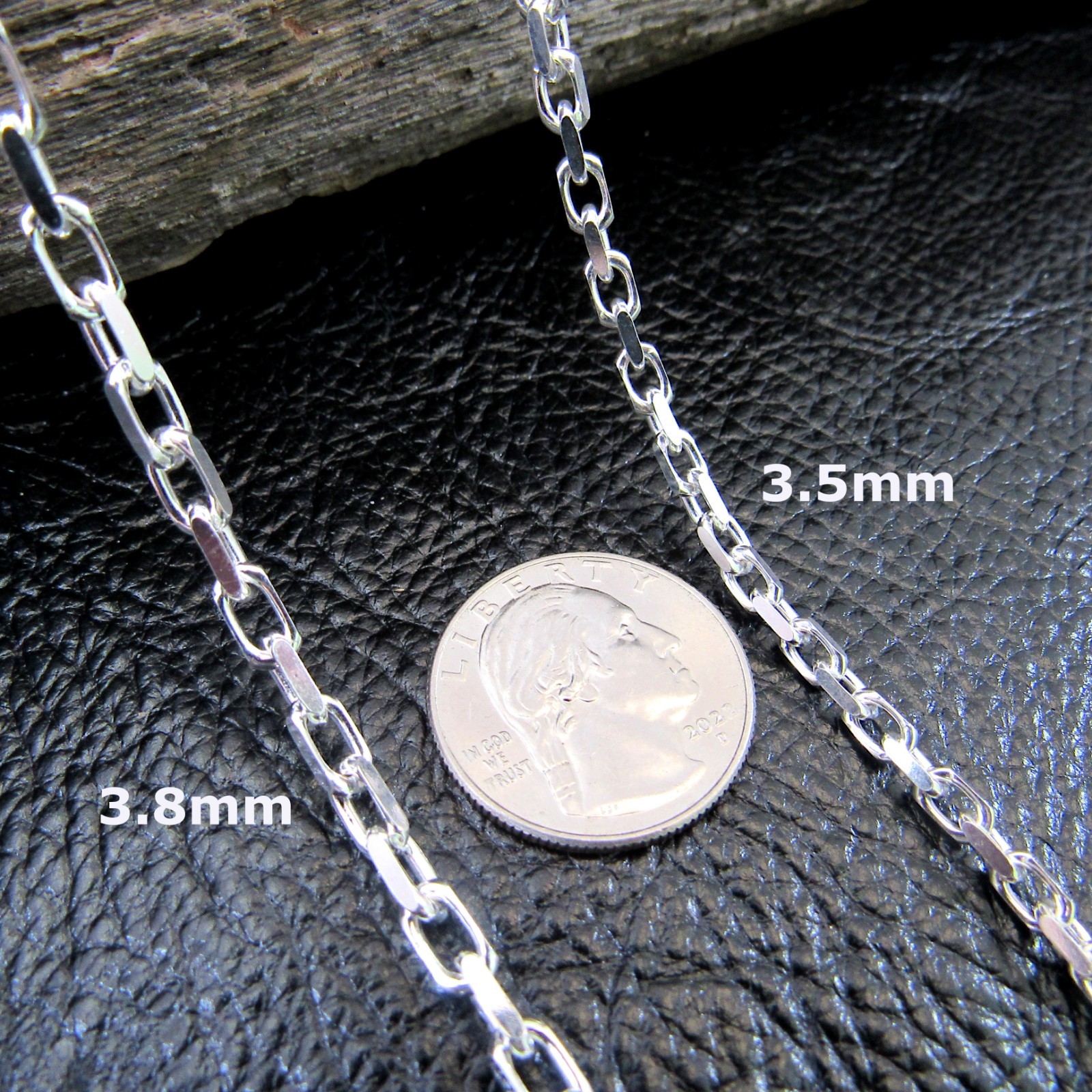 Solid 925 Sterling Silver Men’s Italian Forzatina / Anchor / Cable Link Chain