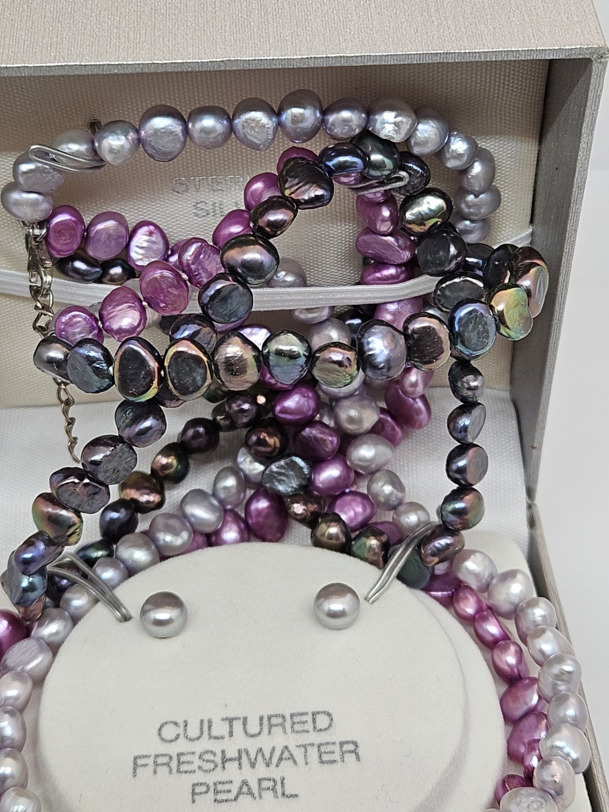 Kohl’s Collection Multi-Colored Cultured Freshwater Pearl Necklace NIB