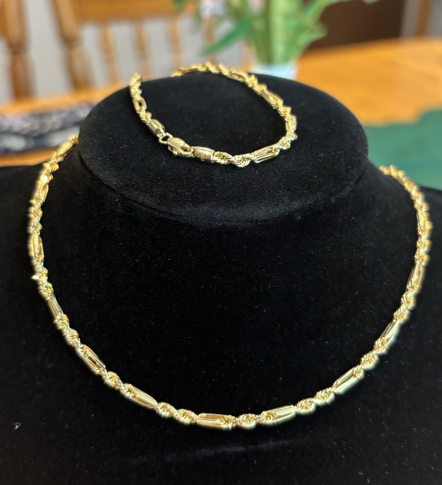 18k real gold Milano Rope Chain