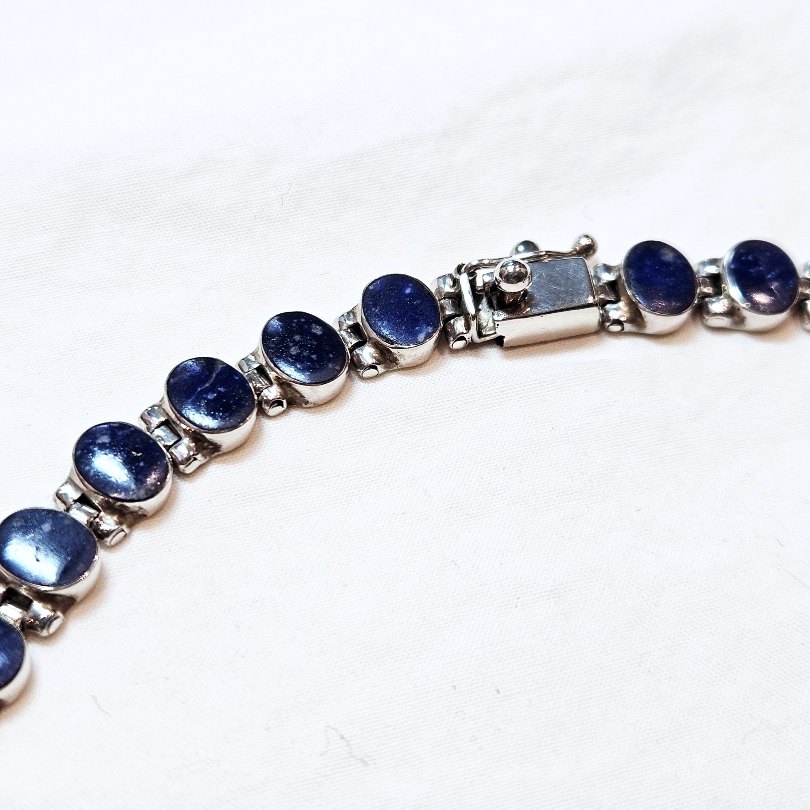Cristina Sagredo 950 Silver & Chilean Lapis Lazuli Necklace & Earring Set