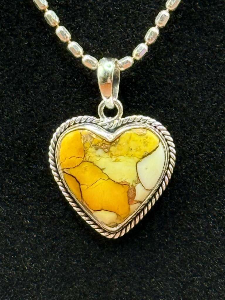 Honey Dahlia Turquoise Heart Pendant ONLY-925 Silve |Romantic Gift