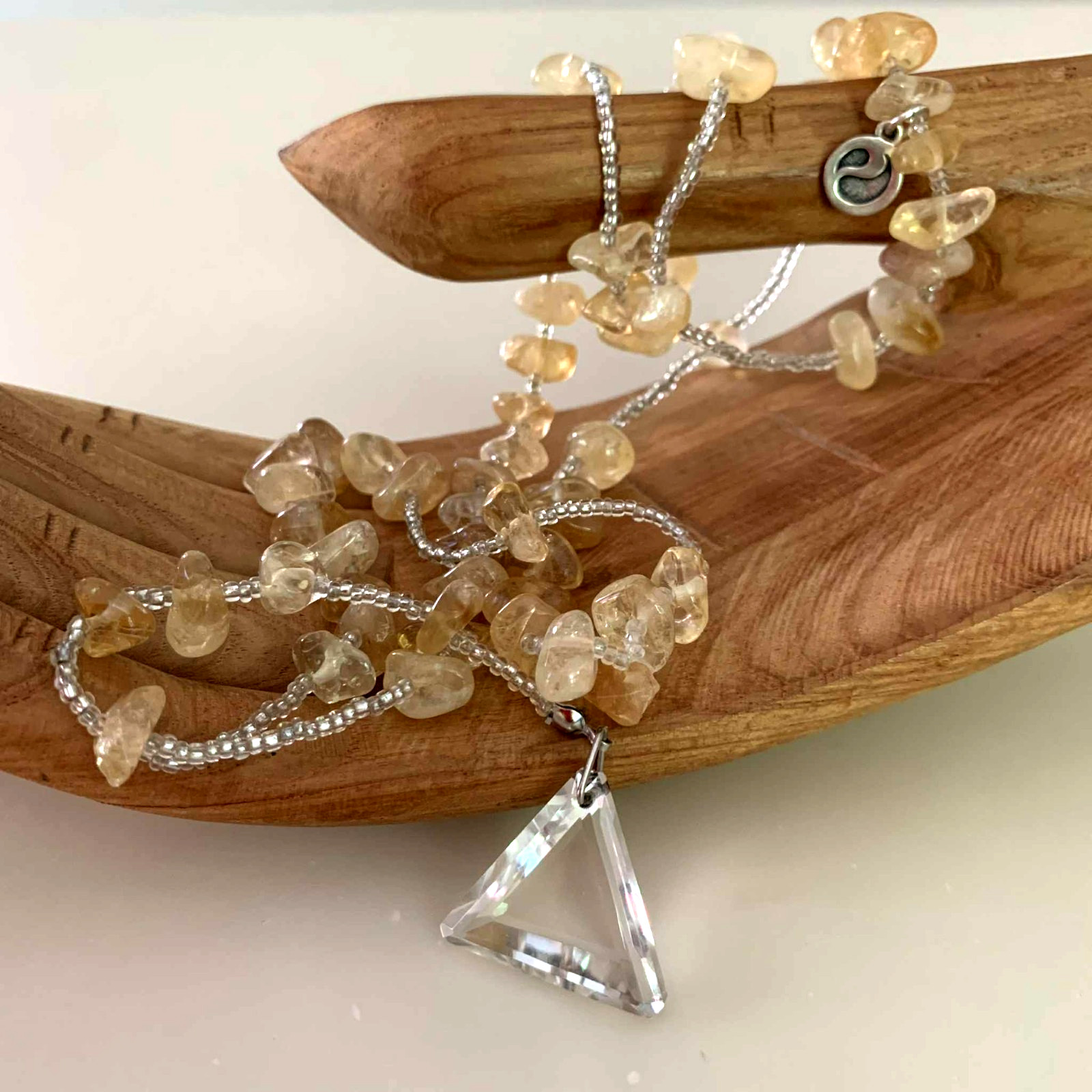 Energy Muse Exquisite “SACRED CITRINE” Necklace 26″ “Light-Happiness-Healing”