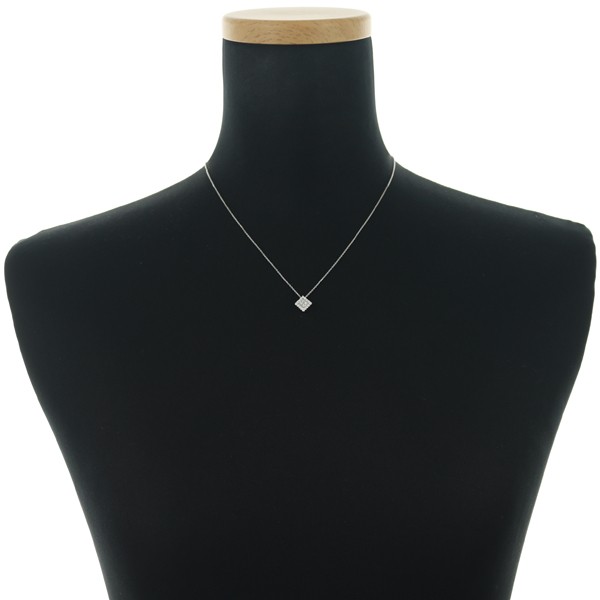Auth VENDOME Necklace Diamond 0.20ct 850 Platinum