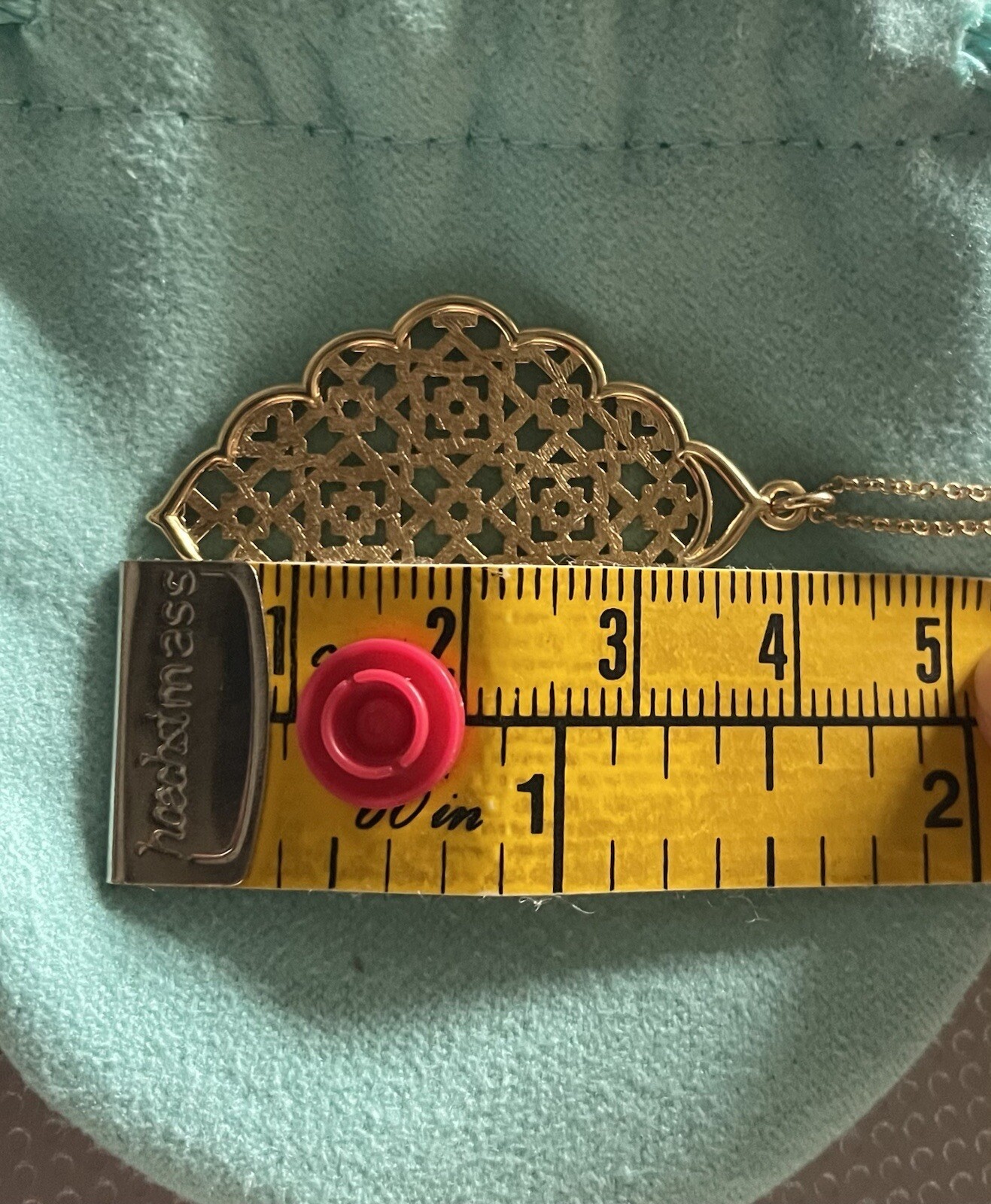 Rare Tiffany Co 18k Yellow Gold Paloma Picasso MARRAKESH Necklace Pendant -Large