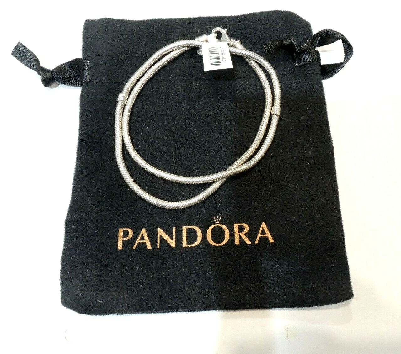 Very Good Condition – Pandora ALE Rope Snake Chain Necklace 925 Sterling Silver