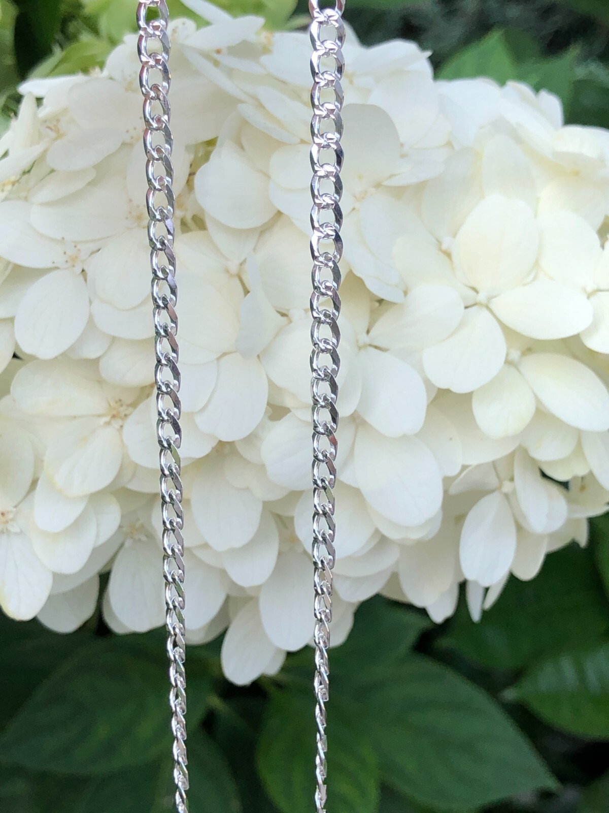 Solid Sterling Silver 925 Cuban Curb Link Chain Necklace Men Women 24″ 4mm