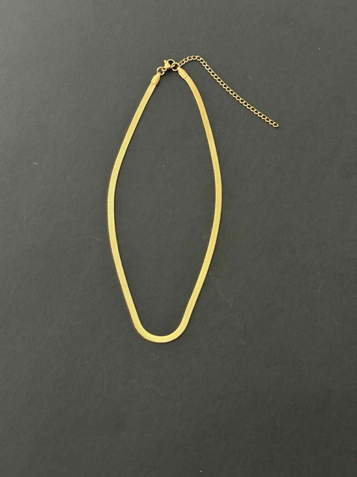 Unisex 18K Gold PVD Snake Chain Necklace 316L Stainless Steel Unisex 3mm